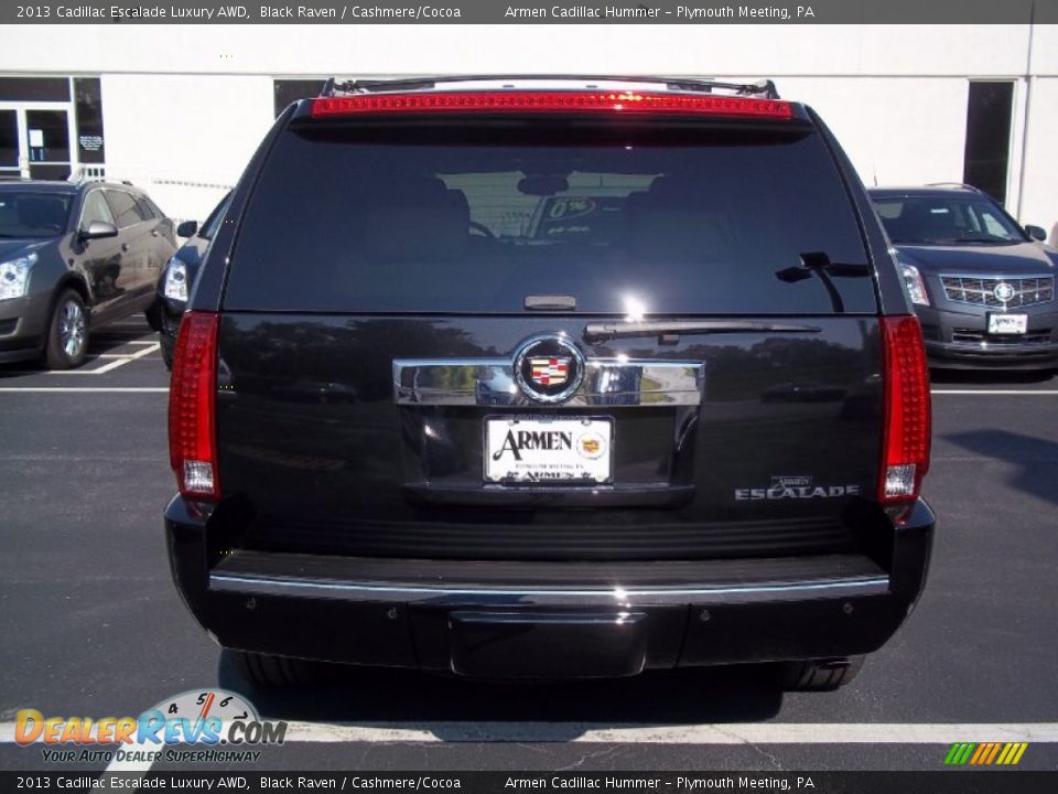 2013 Cadillac Escalade Luxury AWD Black Raven / Cashmere/Cocoa Photo #6