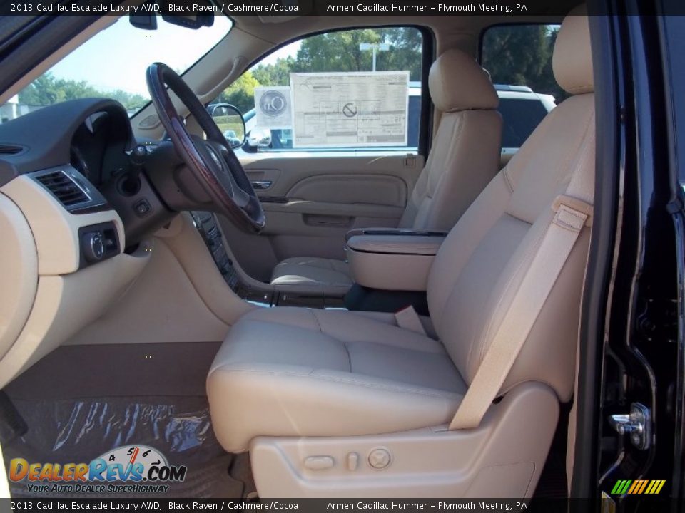 2013 Cadillac Escalade Luxury AWD Black Raven / Cashmere/Cocoa Photo #8