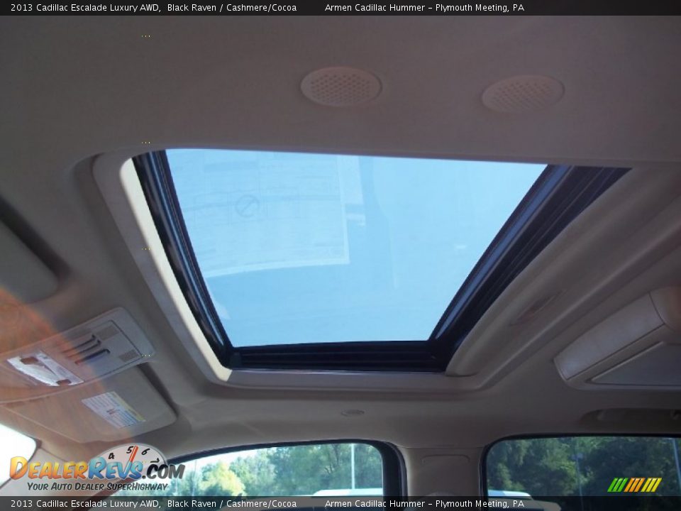 2013 Cadillac Escalade Luxury AWD Black Raven / Cashmere/Cocoa Photo #9