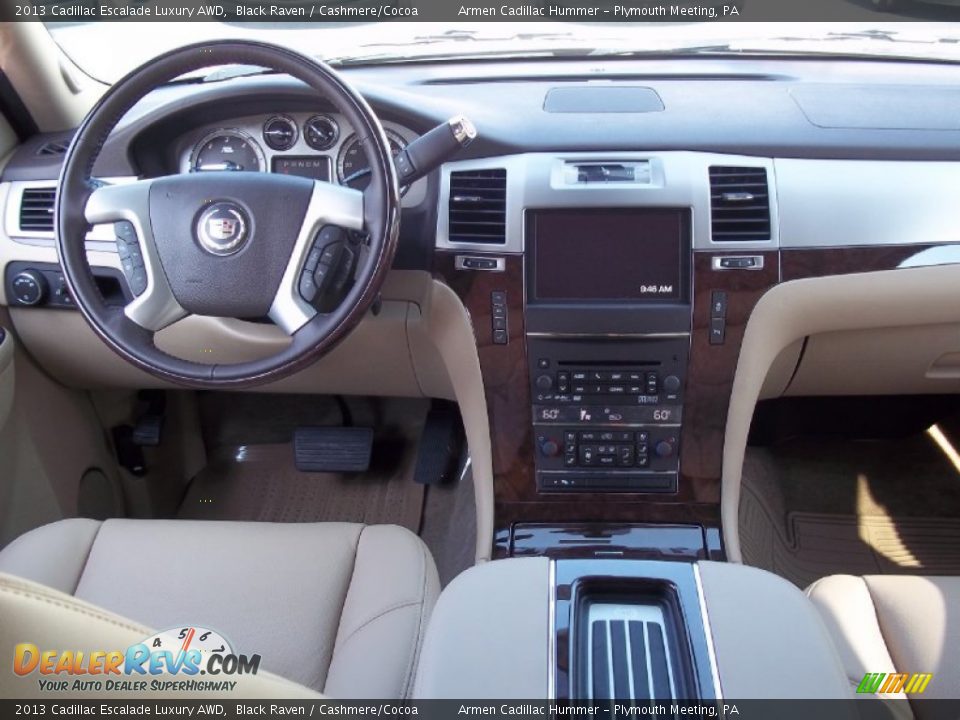 2013 Cadillac Escalade Luxury AWD Black Raven / Cashmere/Cocoa Photo #12