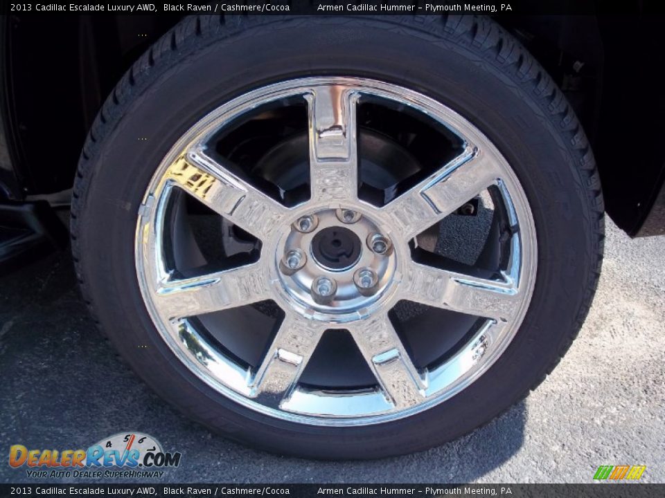 2013 Cadillac Escalade Luxury AWD Black Raven / Cashmere/Cocoa Photo #13