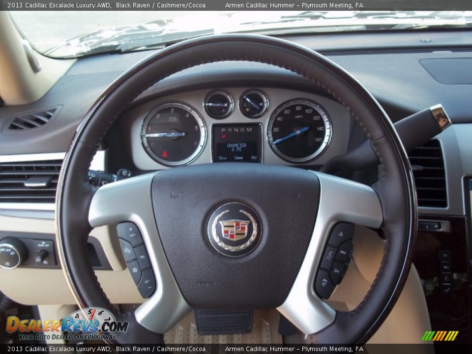 2013 Cadillac Escalade Luxury AWD Black Raven / Cashmere/Cocoa Photo #15