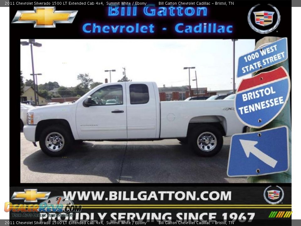 2011 Chevrolet Silverado 1500 LT Extended Cab 4x4 Summit White / Ebony Photo #1
