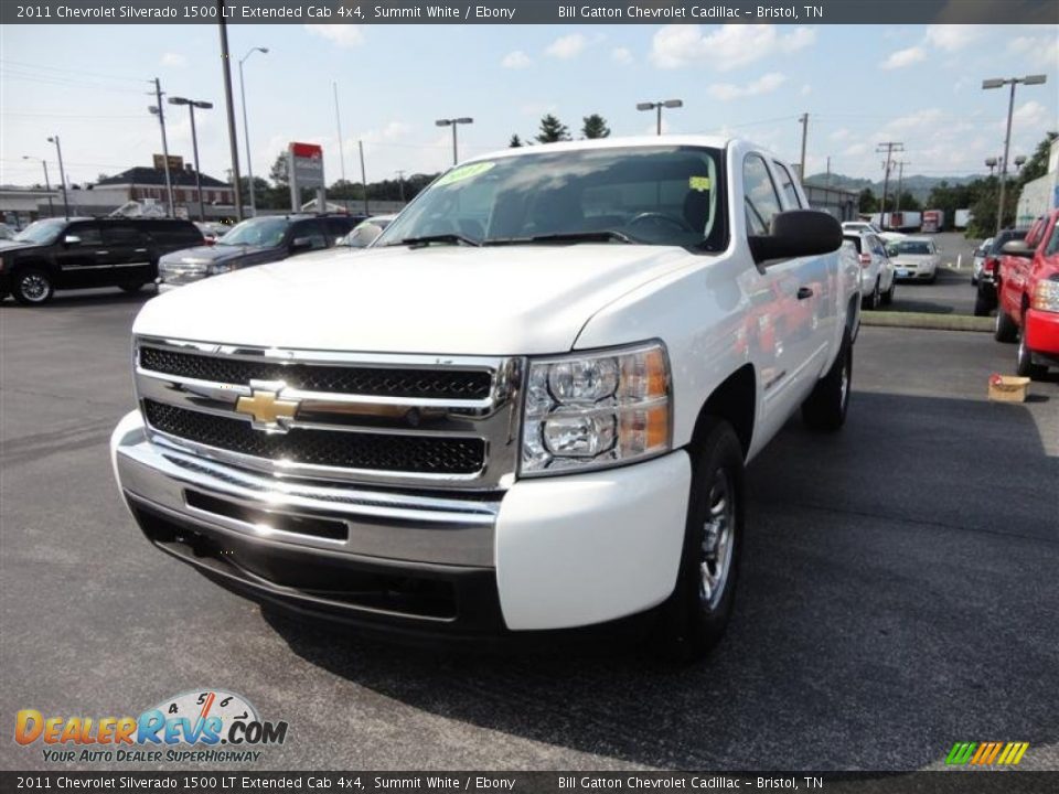 2011 Chevrolet Silverado 1500 LT Extended Cab 4x4 Summit White / Ebony Photo #2