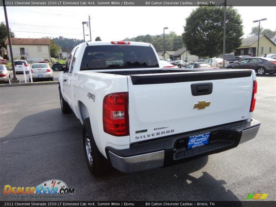 2011 Chevrolet Silverado 1500 LT Extended Cab 4x4 Summit White / Ebony Photo #3
