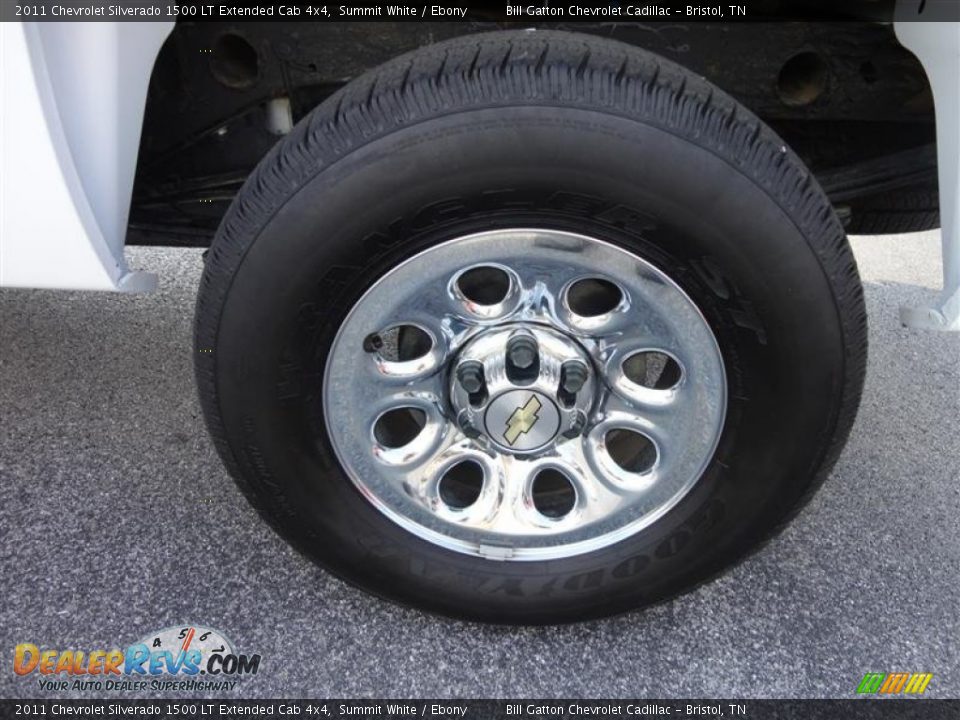 2011 Chevrolet Silverado 1500 LT Extended Cab 4x4 Summit White / Ebony Photo #4