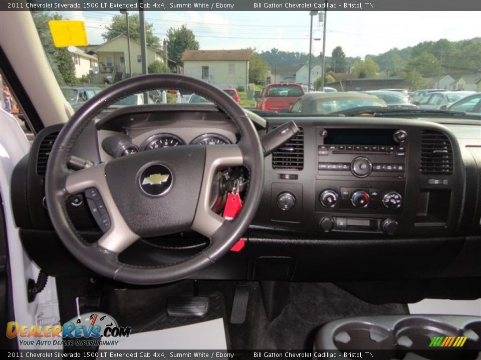 2011 Chevrolet Silverado 1500 LT Extended Cab 4x4 Summit White / Ebony Photo #7