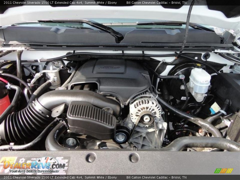 2011 Chevrolet Silverado 1500 LT Extended Cab 4x4 Summit White / Ebony Photo #9