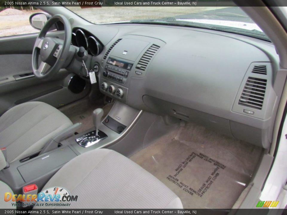 2005 Nissan Altima 2.5 S Satin White Pearl / Frost Gray Photo #28