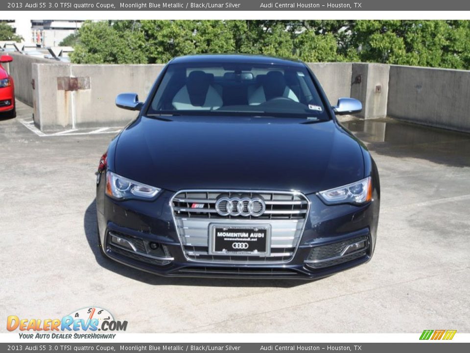 2013 Audi S5 3.0 TFSI quattro Coupe Moonlight Blue Metallic / Black/Lunar Silver Photo #2