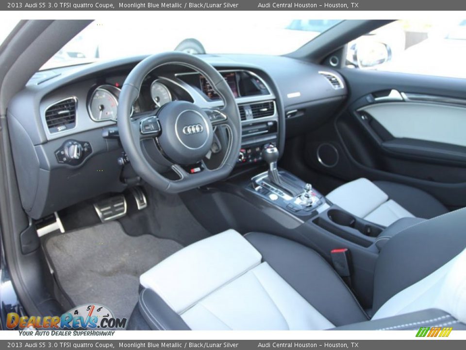 Black/Lunar Silver Interior - 2013 Audi S5 3.0 TFSI quattro Coupe Photo #11