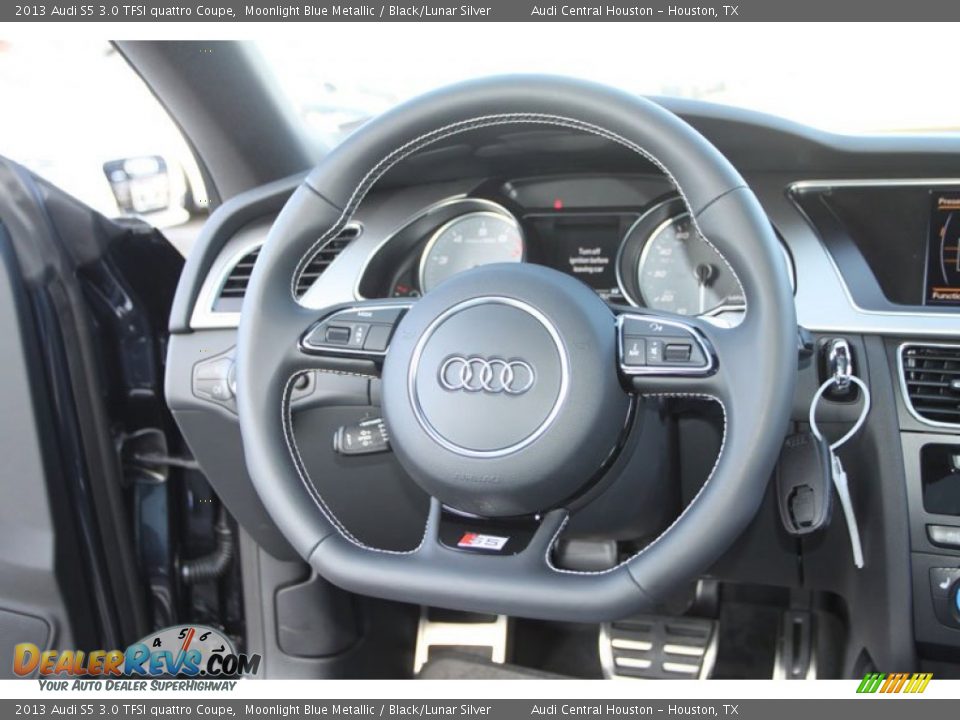 2013 Audi S5 3.0 TFSI quattro Coupe Steering Wheel Photo #15