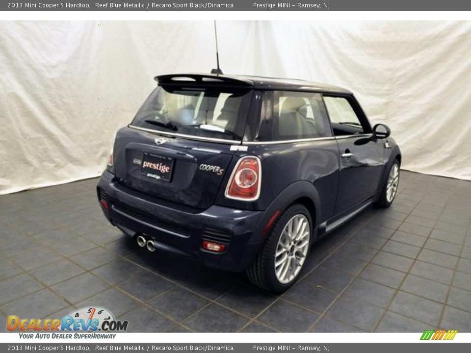 2013 Mini Cooper S Hardtop Reef Blue Metallic / Recaro Sport Black/Dinamica Photo #2