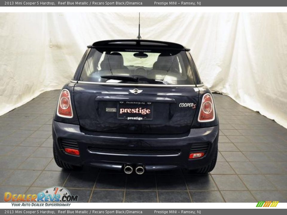 2013 Mini Cooper S Hardtop Reef Blue Metallic / Recaro Sport Black/Dinamica Photo #4