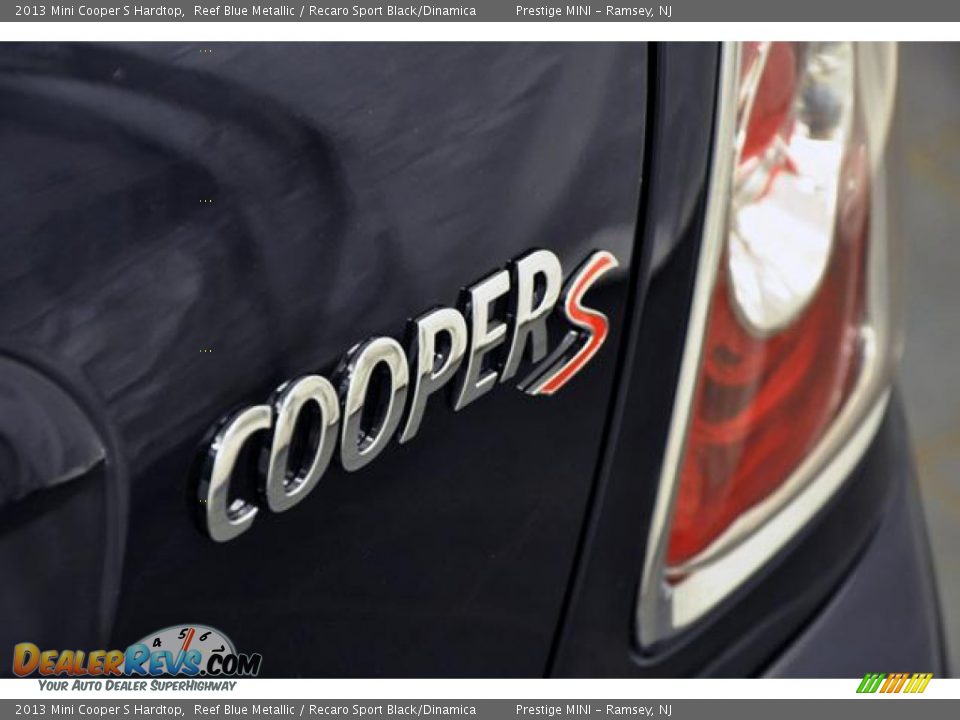 2013 Mini Cooper S Hardtop Reef Blue Metallic / Recaro Sport Black/Dinamica Photo #6