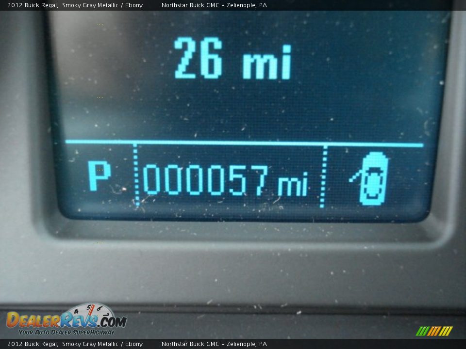 2012 Buick Regal Smoky Gray Metallic / Ebony Photo #19