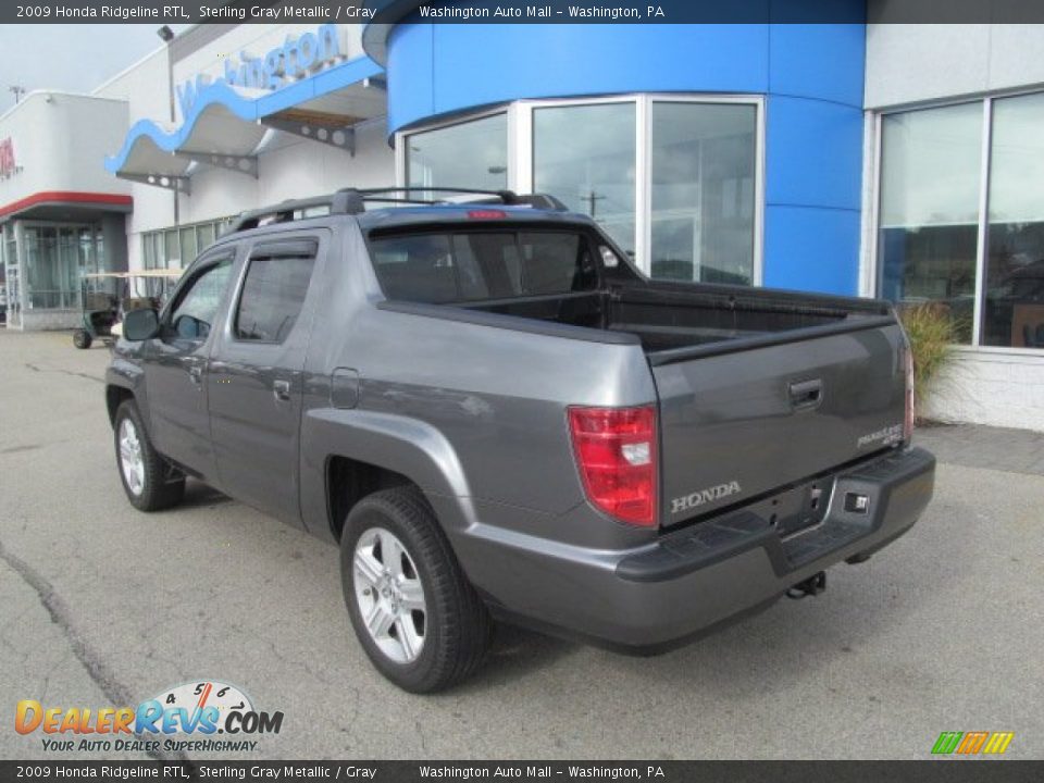 2009 Honda Ridgeline RTL Sterling Gray Metallic / Gray Photo #5