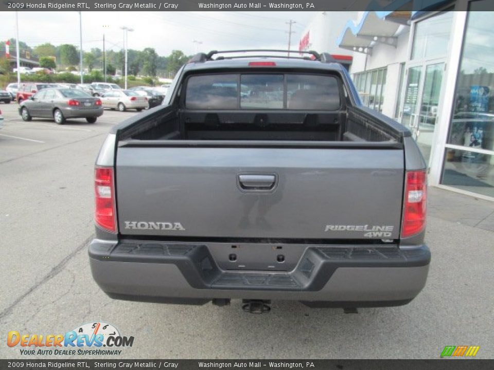 2009 Honda Ridgeline RTL Sterling Gray Metallic / Gray Photo #6