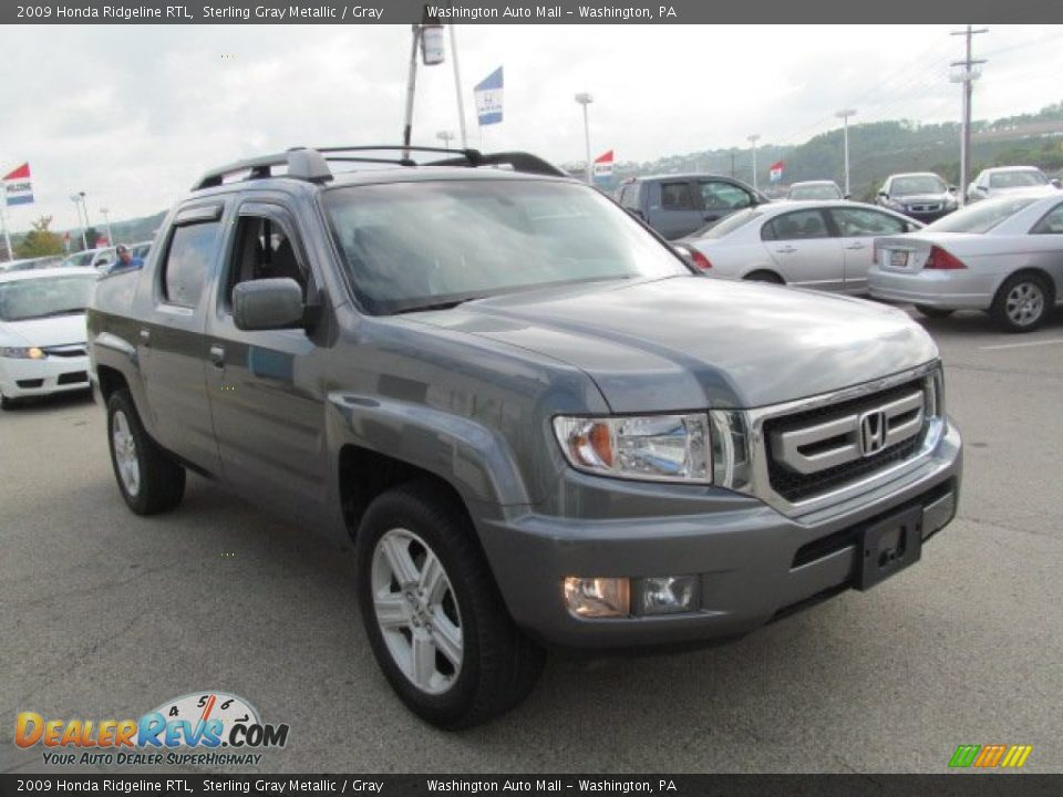 2009 Honda Ridgeline RTL Sterling Gray Metallic / Gray Photo #10