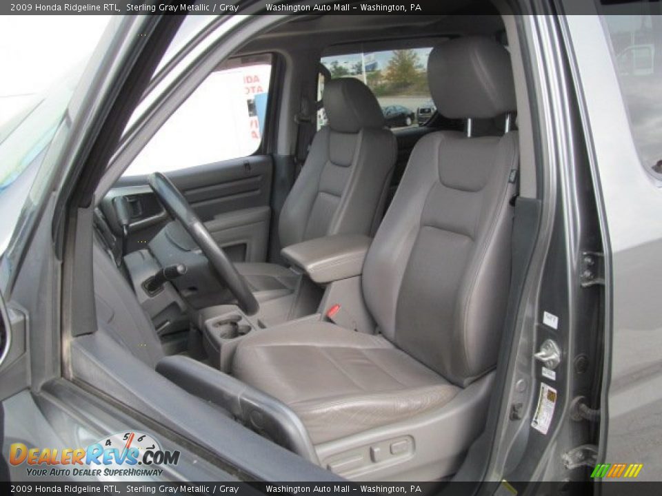 2009 Honda Ridgeline RTL Sterling Gray Metallic / Gray Photo #12
