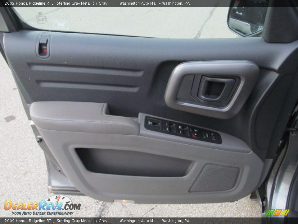 2009 Honda Ridgeline RTL Sterling Gray Metallic / Gray Photo #14