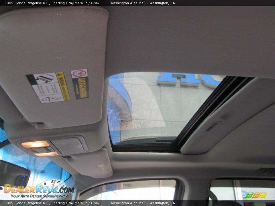 2009 Honda Ridgeline RTL Sterling Gray Metallic / Gray Photo #15