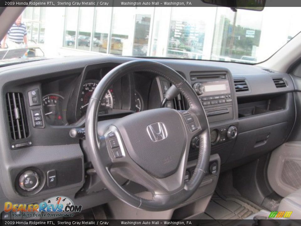 2009 Honda Ridgeline RTL Sterling Gray Metallic / Gray Photo #16