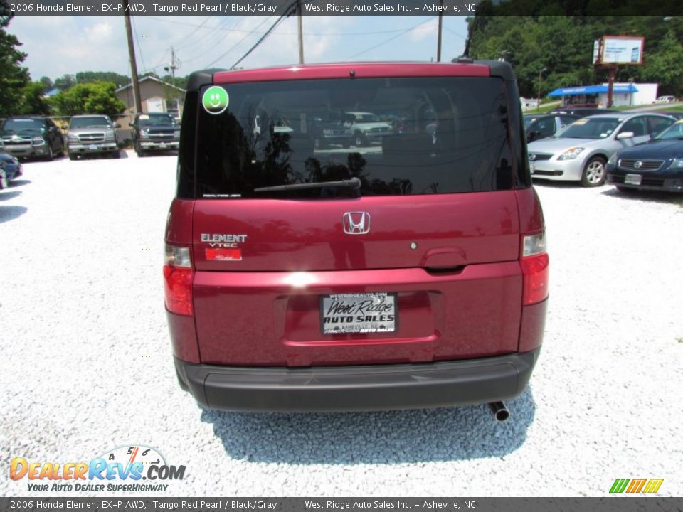 2006 Honda Element EX-P AWD Tango Red Pearl / Black/Gray Photo #6