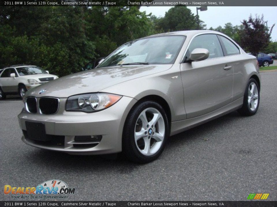 2011 BMW 1 Series 128i Coupe Cashmere Silver Metallic / Taupe Photo #8