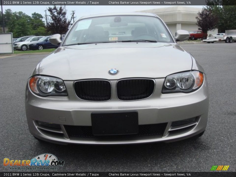 2011 BMW 1 Series 128i Coupe Cashmere Silver Metallic / Taupe Photo #9