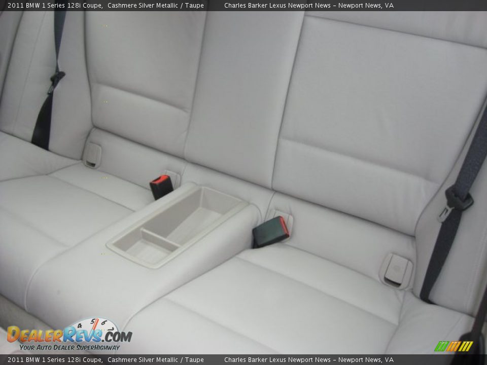 2011 BMW 1 Series 128i Coupe Cashmere Silver Metallic / Taupe Photo #12