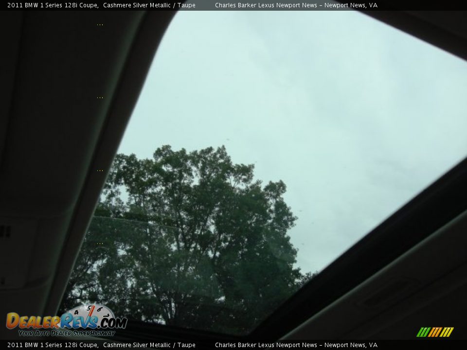 2011 BMW 1 Series 128i Coupe Cashmere Silver Metallic / Taupe Photo #13