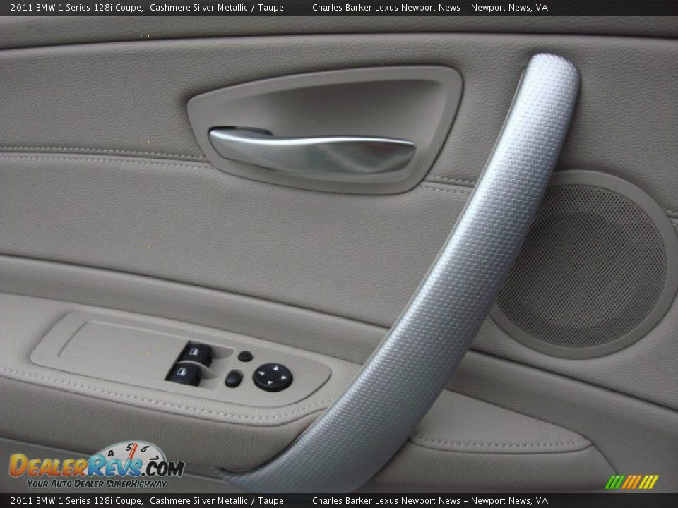 2011 BMW 1 Series 128i Coupe Cashmere Silver Metallic / Taupe Photo #14