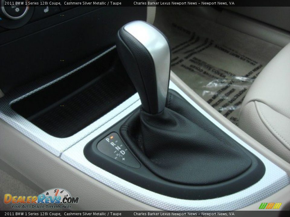 2011 BMW 1 Series 128i Coupe Cashmere Silver Metallic / Taupe Photo #17