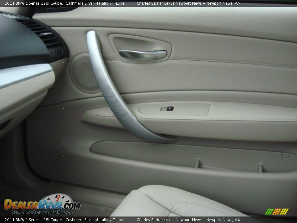 2011 BMW 1 Series 128i Coupe Cashmere Silver Metallic / Taupe Photo #18