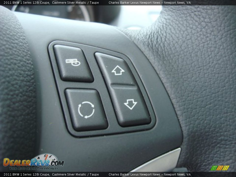 2011 BMW 1 Series 128i Coupe Cashmere Silver Metallic / Taupe Photo #21