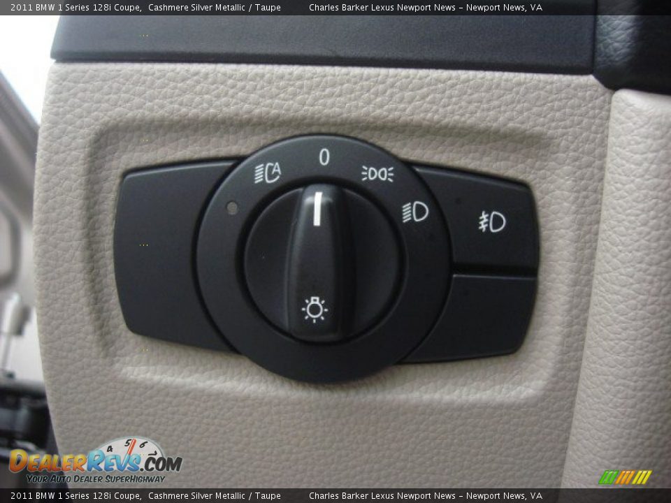 2011 BMW 1 Series 128i Coupe Cashmere Silver Metallic / Taupe Photo #22