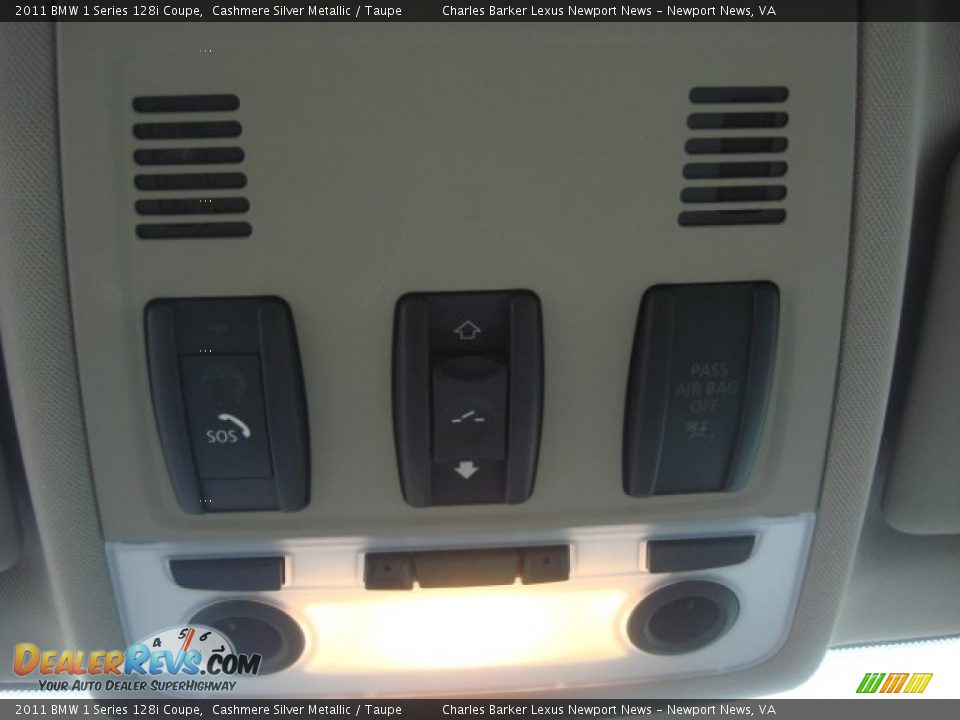 2011 BMW 1 Series 128i Coupe Cashmere Silver Metallic / Taupe Photo #23