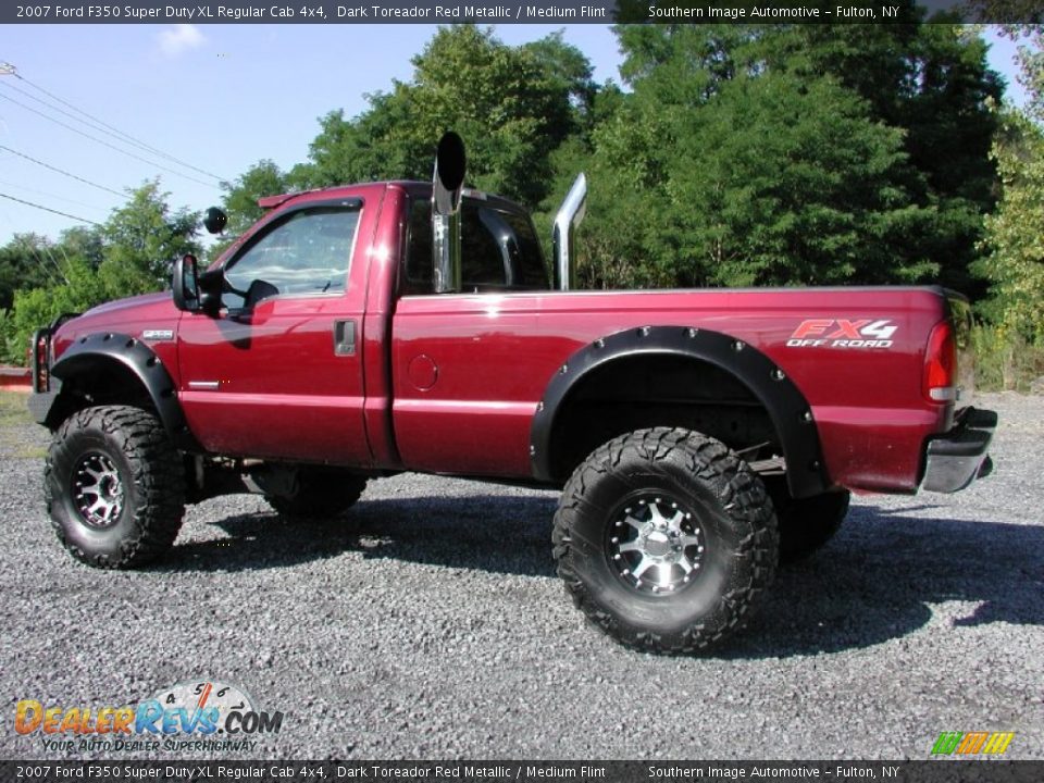 Dark Toreador Red Metallic 2007 Ford F350 Super Duty XL Regular Cab 4x4 Photo #7