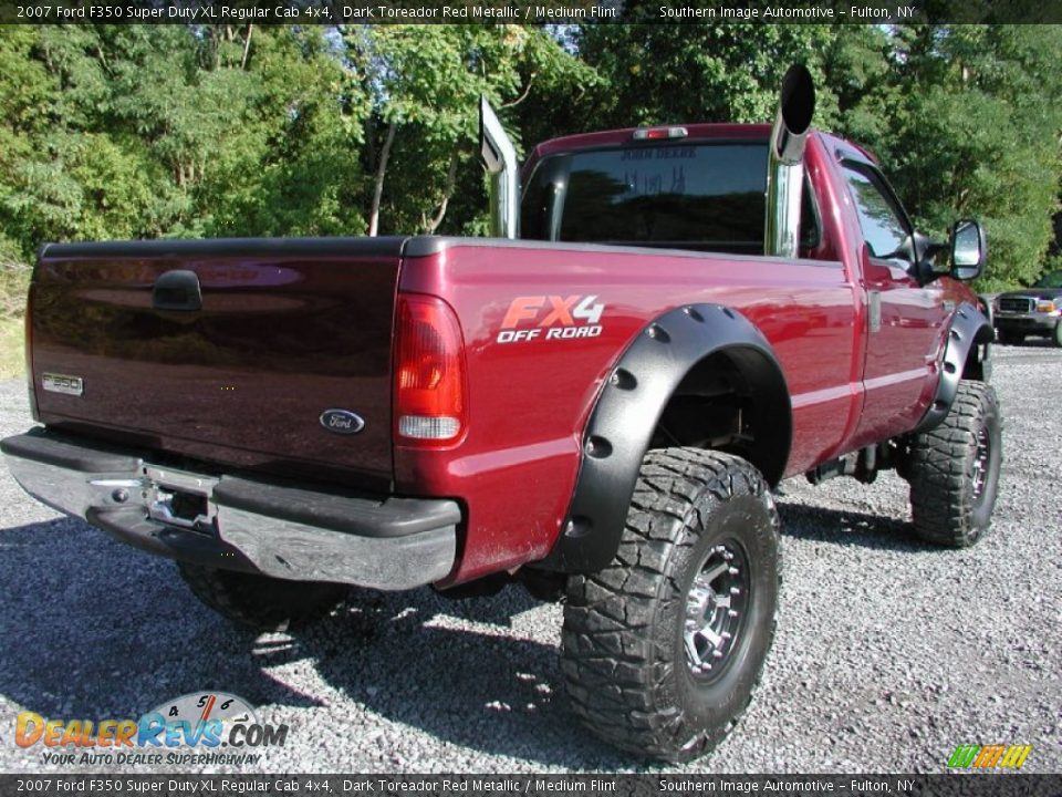 Dark Toreador Red Metallic 2007 Ford F350 Super Duty XL Regular Cab 4x4 Photo #13