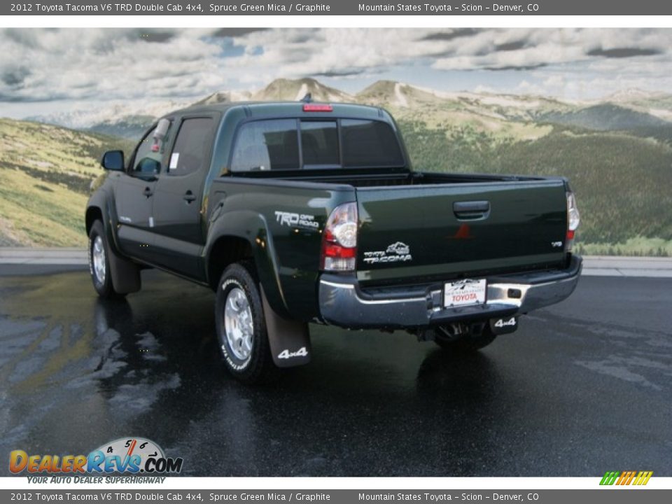 2012 Toyota Tacoma V6 TRD Double Cab 4x4 Spruce Green Mica / Graphite Photo #2