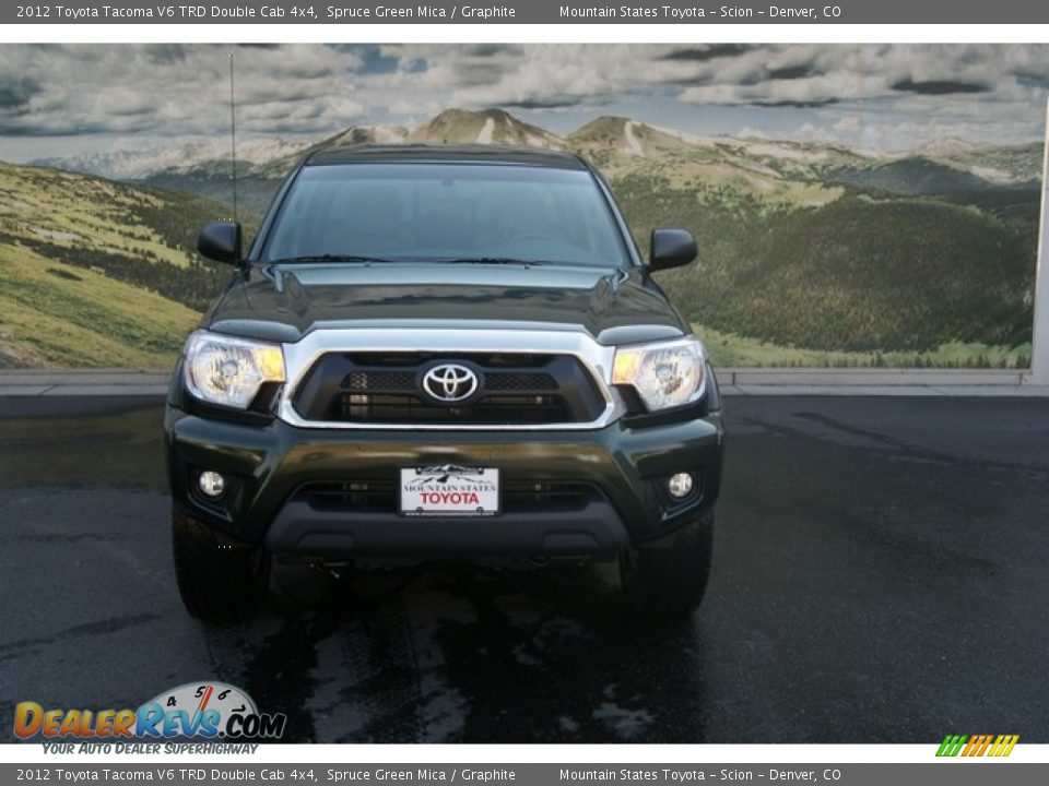 2012 Toyota Tacoma V6 TRD Double Cab 4x4 Spruce Green Mica / Graphite Photo #3