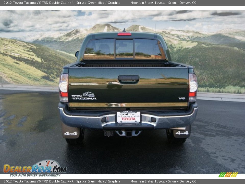 2012 Toyota Tacoma V6 TRD Double Cab 4x4 Spruce Green Mica / Graphite Photo #4