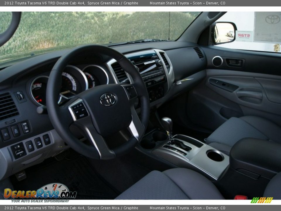 2012 Toyota Tacoma V6 TRD Double Cab 4x4 Spruce Green Mica / Graphite Photo #5
