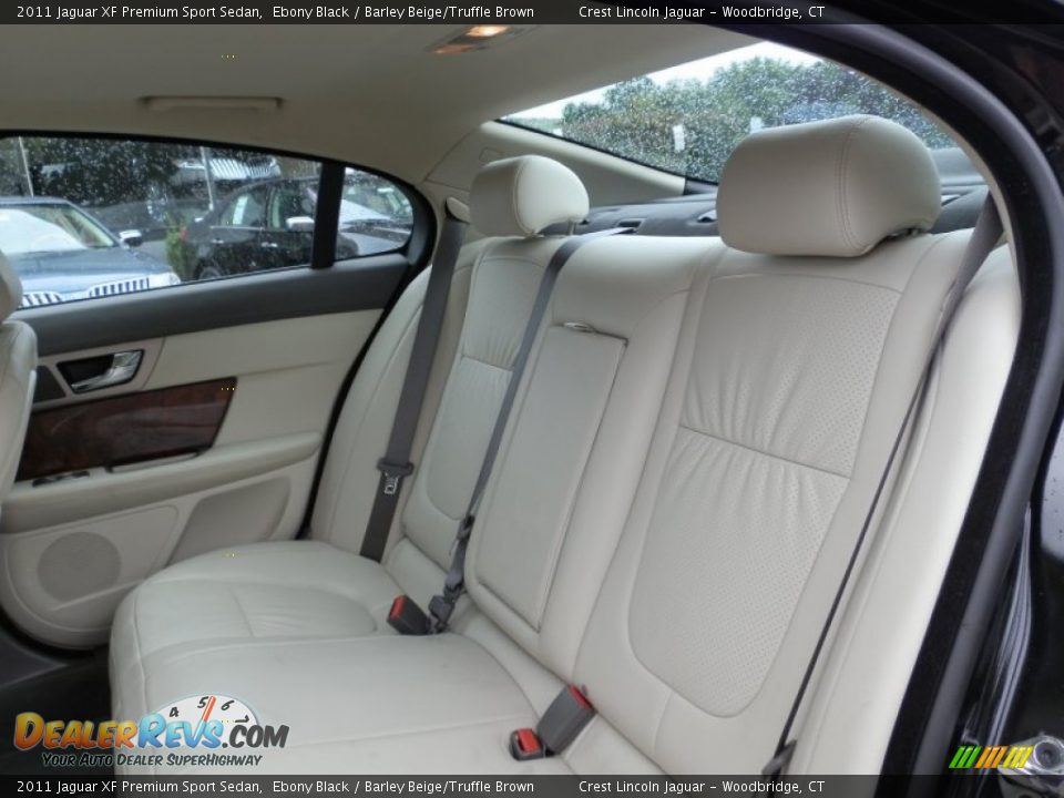 2011 Jaguar XF Premium Sport Sedan Ebony Black / Barley Beige/Truffle Brown Photo #9