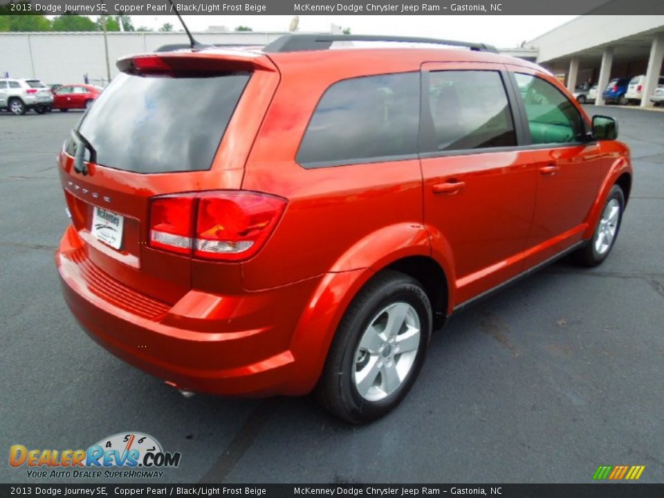 2013 Dodge Journey SE Copper Pearl / Black/Light Frost Beige Photo #6