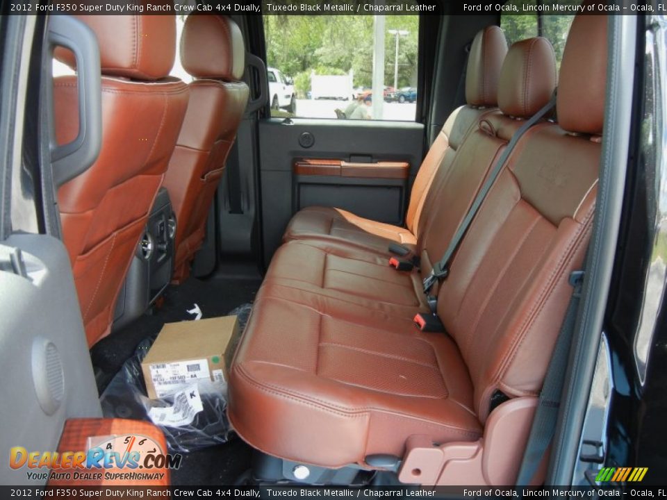 Chaparral Leather Interior - 2012 Ford F350 Super Duty King Ranch Crew Cab 4x4 Dually Photo #6