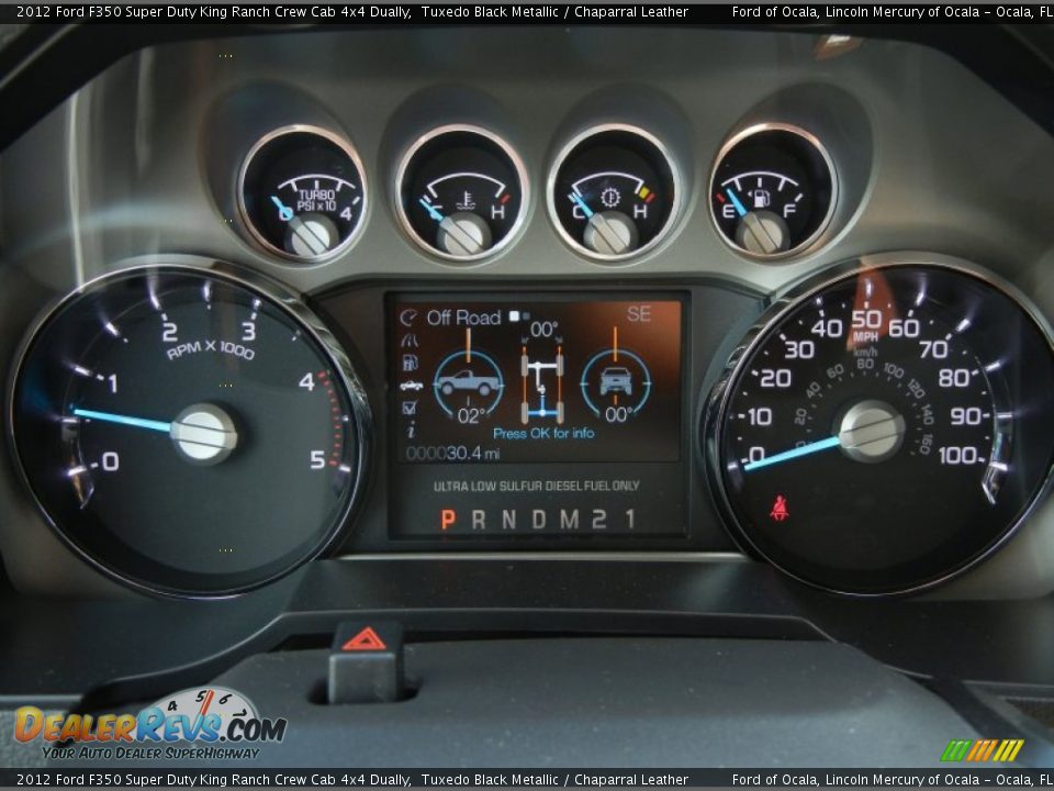2012 Ford F350 Super Duty King Ranch Crew Cab 4x4 Dually Gauges Photo #8