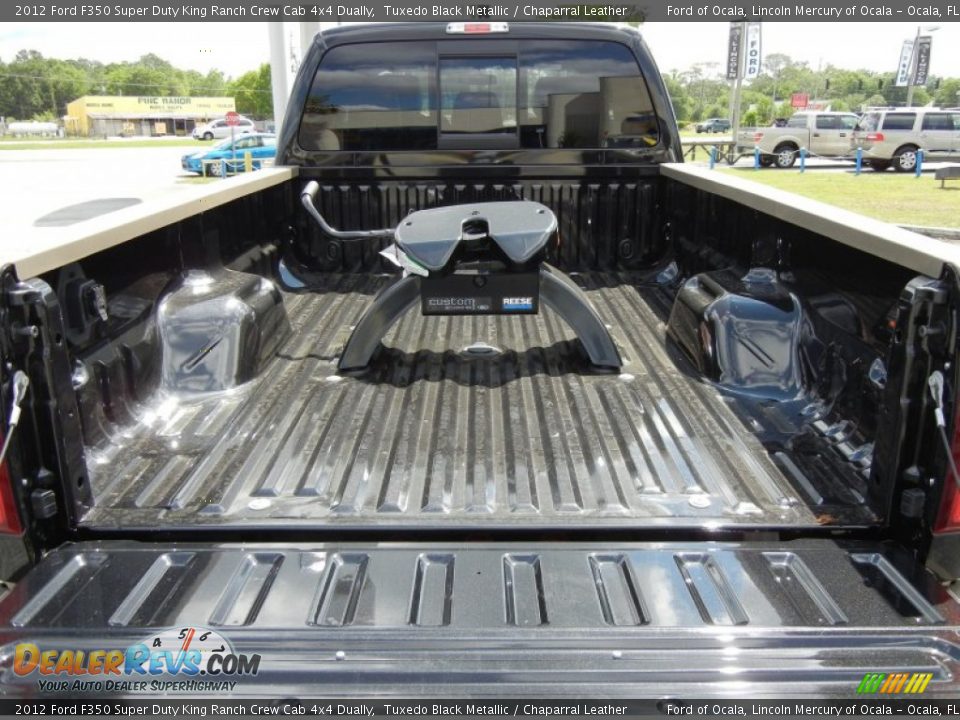 2012 Ford F350 Super Duty King Ranch Crew Cab 4x4 Dually Tuxedo Black Metallic / Chaparral Leather Photo #10