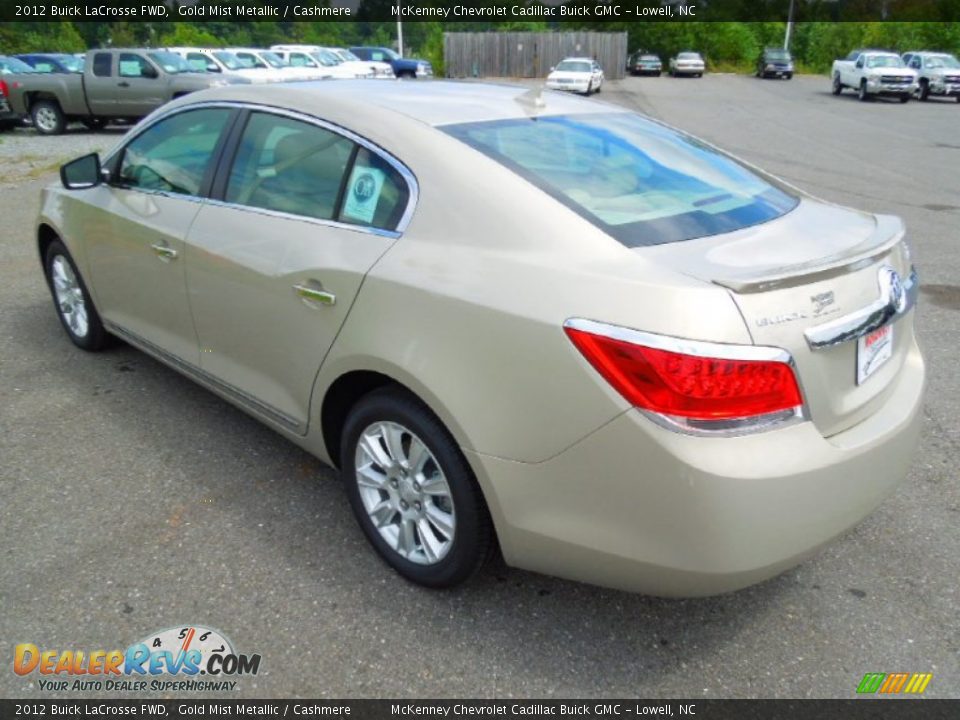 2012 Buick LaCrosse FWD Gold Mist Metallic / Cashmere Photo #5